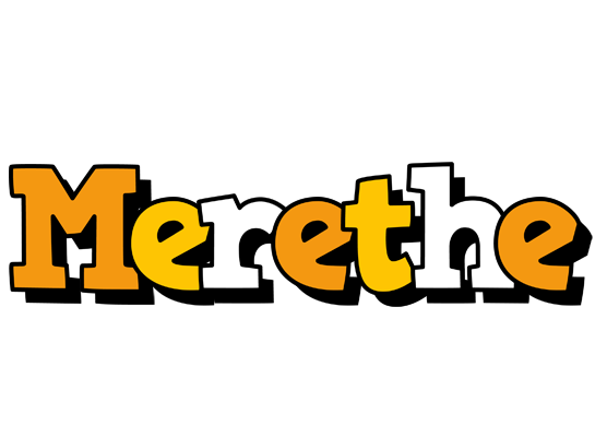 Merethe cartoon logo