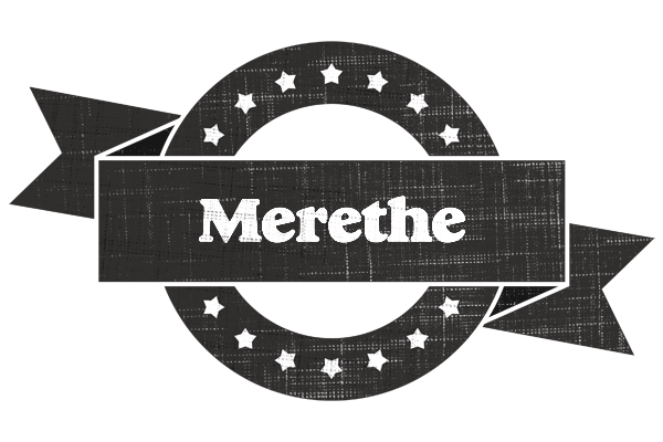 Merethe grunge logo