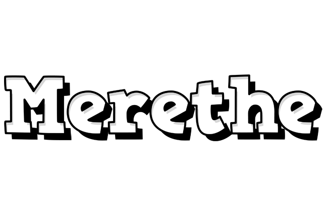 Merethe snowing logo