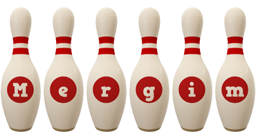 Mergim bowling-pin logo