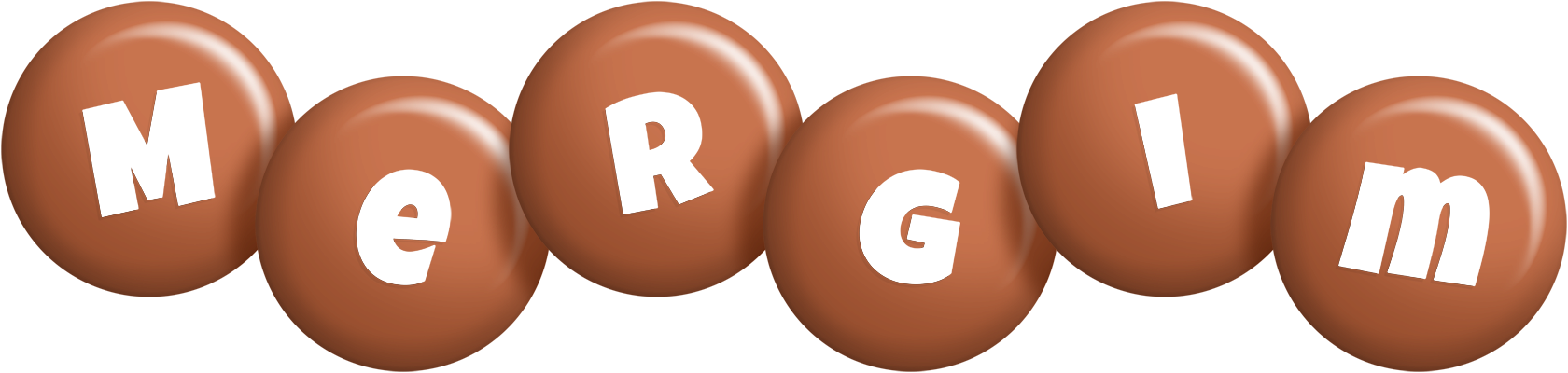 Mergim candy-brown logo
