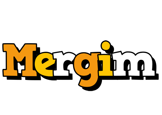 Mergim cartoon logo