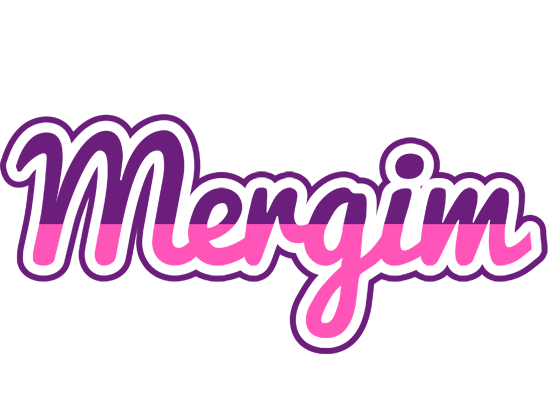 Mergim cheerful logo