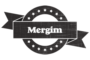 Mergim grunge logo