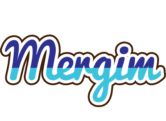 Mergim raining logo