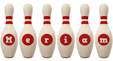 Meriam bowling-pin logo