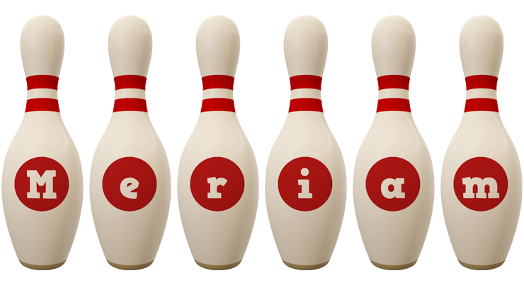 Meriam bowling-pin logo