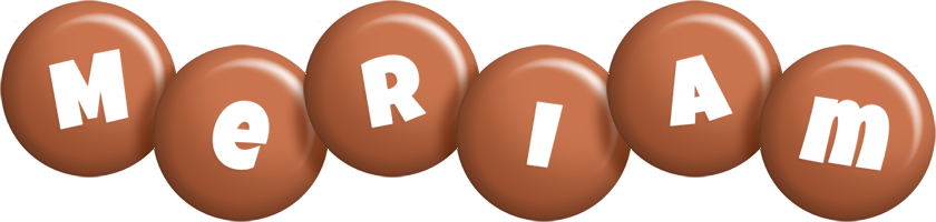 Meriam candy-brown logo