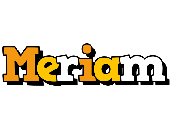 Meriam cartoon logo