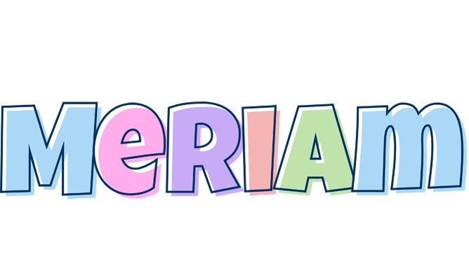 Meriam pastel logo