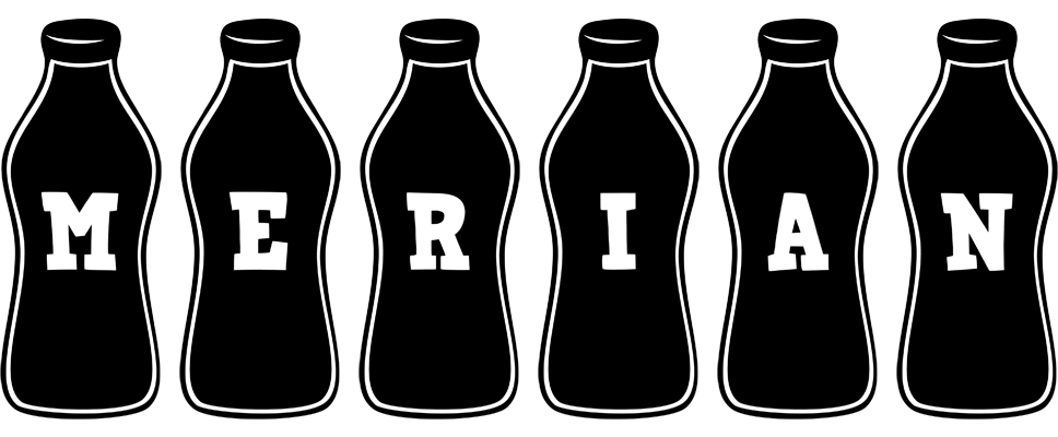Merian bottle logo