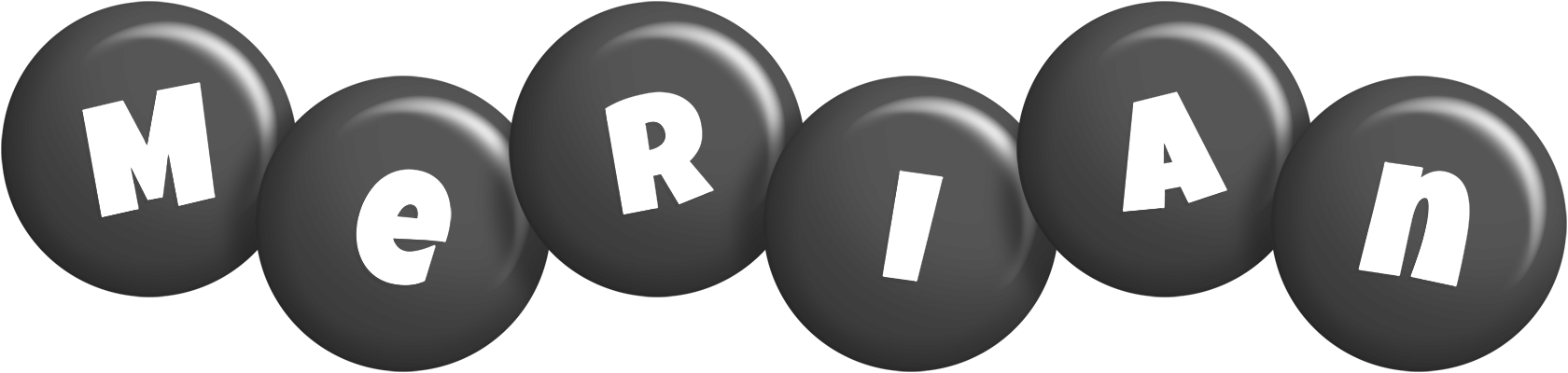 Merian candy-black logo