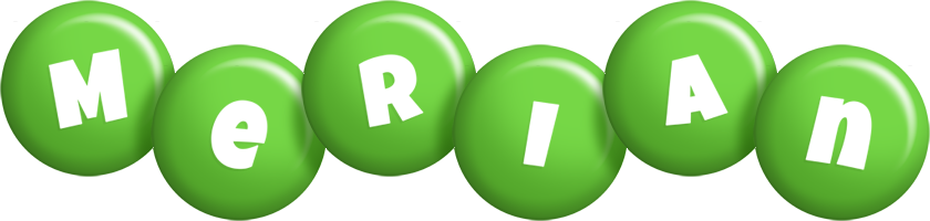 Merian candy-green logo