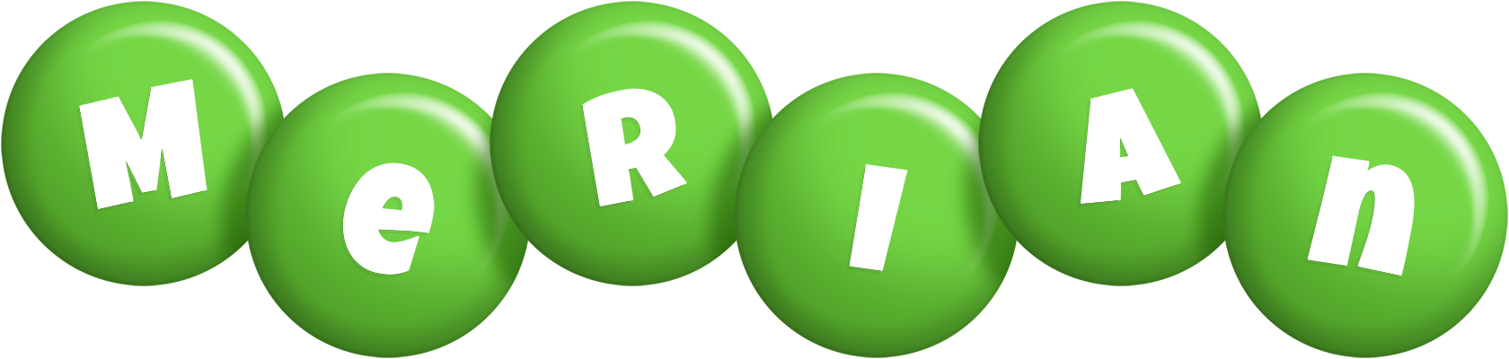 Merian candy-green logo
