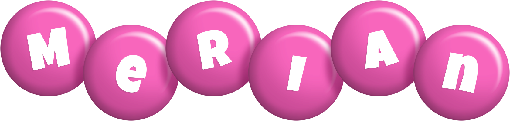 Merian candy-pink logo