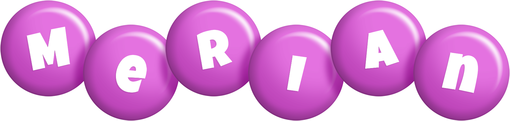 Merian candy-purple logo