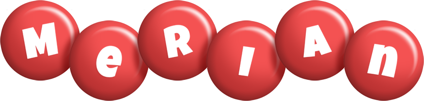 Merian candy-red logo