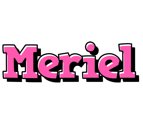 Meriel girlish logo
