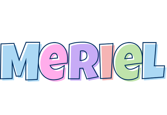 Meriel pastel logo