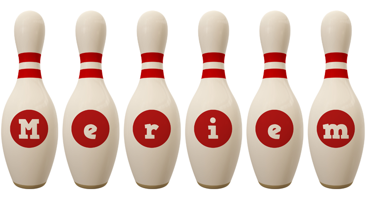Meriem bowling-pin logo