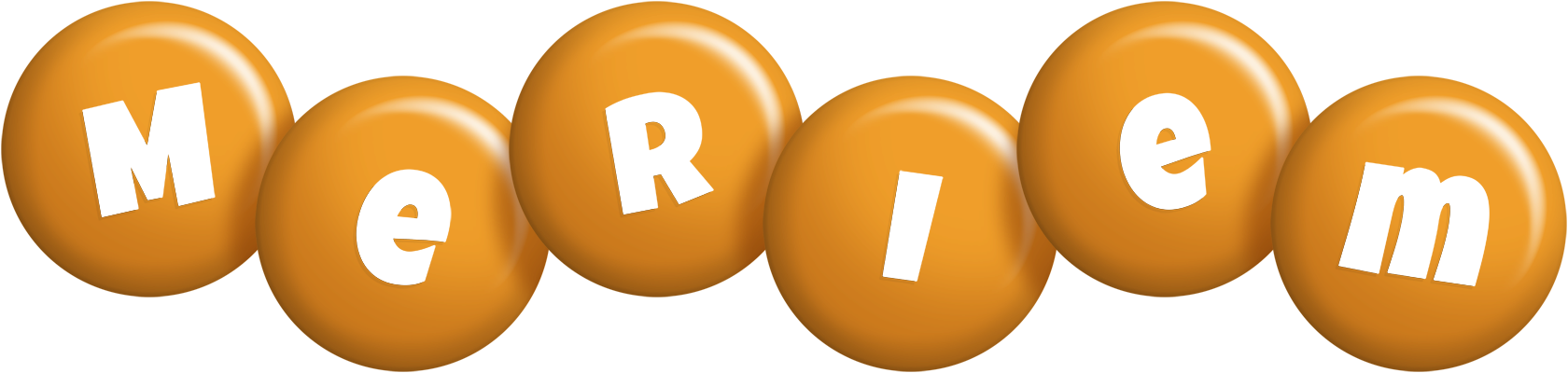 Meriem candy-orange logo