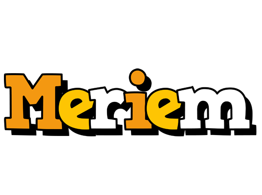 Meriem cartoon logo