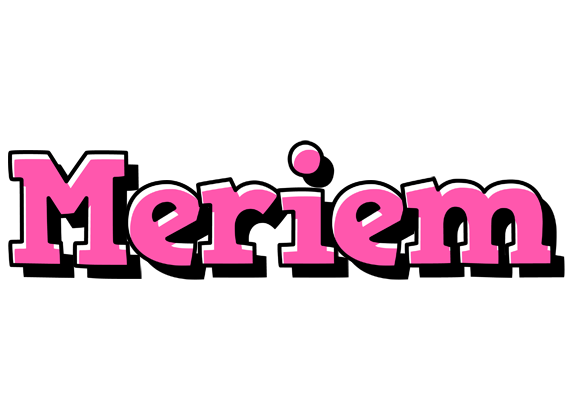 Meriem girlish logo