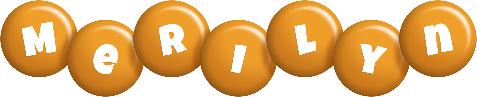 Merilyn candy-orange logo