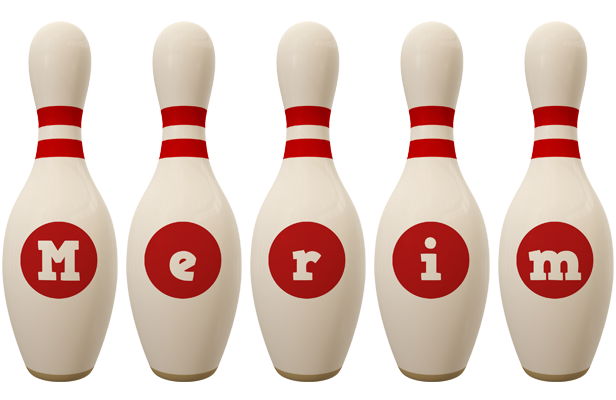 Merim bowling-pin logo