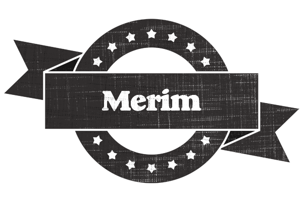 Merim grunge logo
