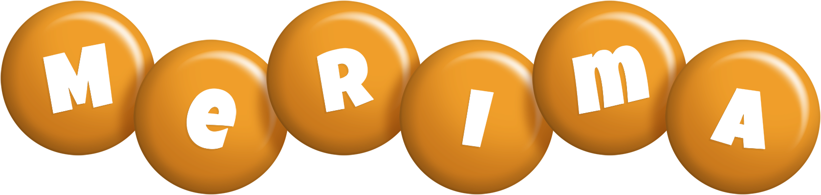 Merima candy-orange logo