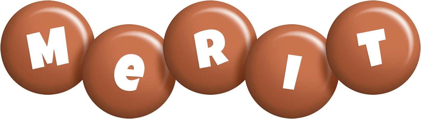 Merit candy-brown logo