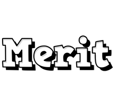 Merit snowing logo