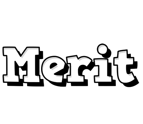 Merit snowing logo