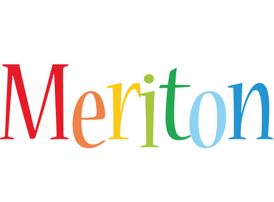 Meriton birthday logo
