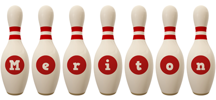 Meriton bowling-pin logo