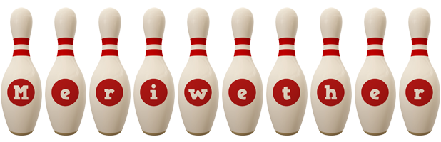 Meriwether bowling-pin logo