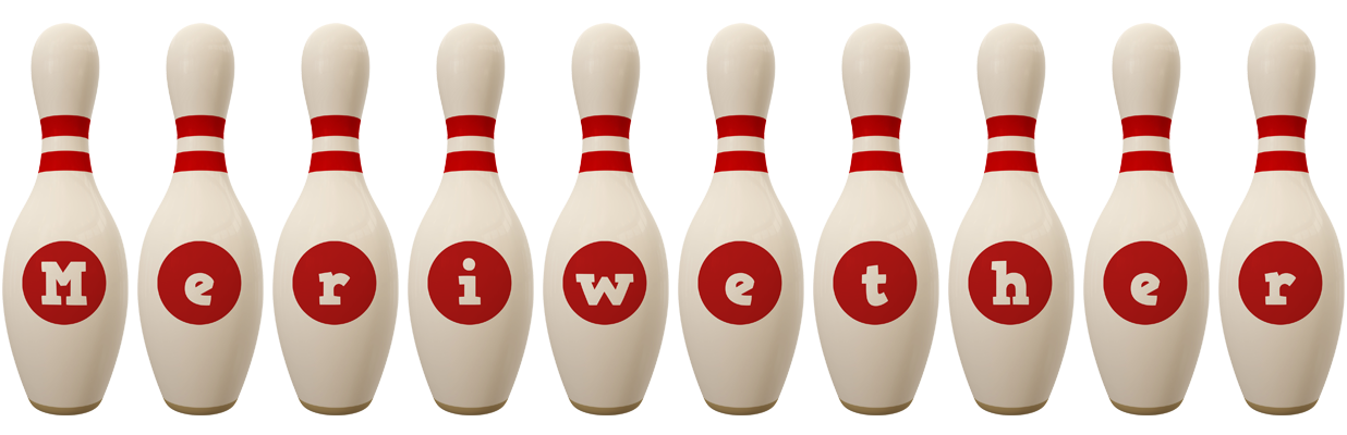 Meriwether bowling-pin logo