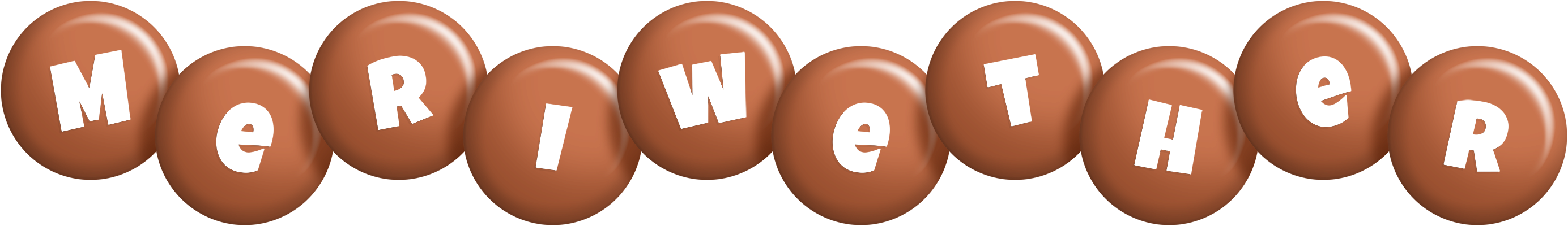 Meriwether candy-brown logo