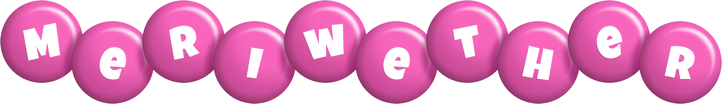 Meriwether candy-pink logo