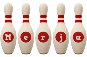 Merja bowling-pin logo