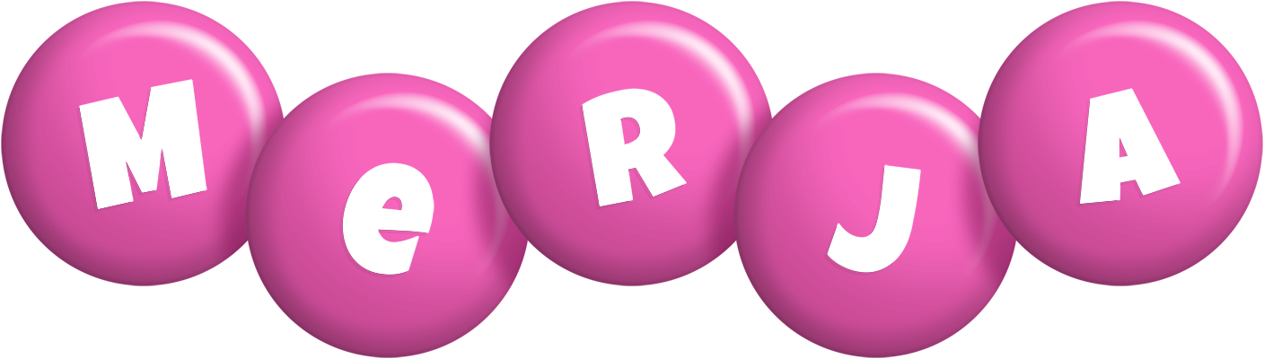 Merja candy-pink logo