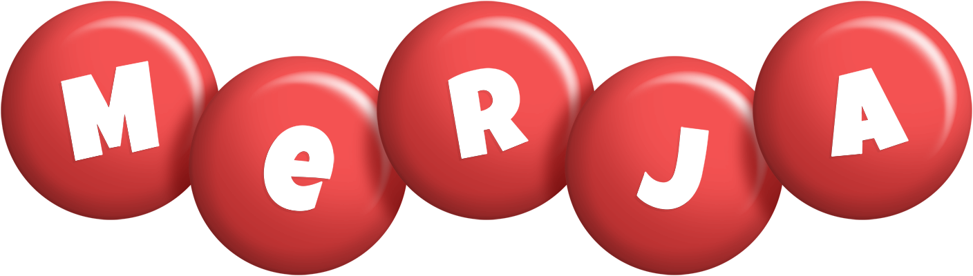 Merja candy-red logo