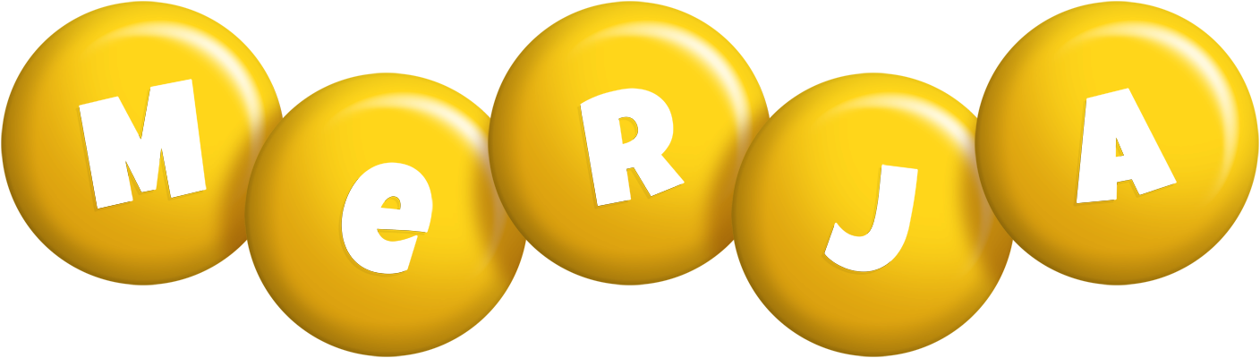 Merja candy-yellow logo
