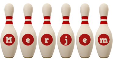 Merjem bowling-pin logo