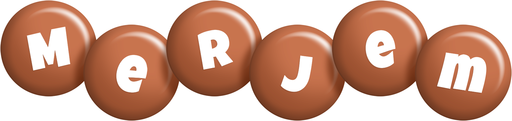 Merjem candy-brown logo