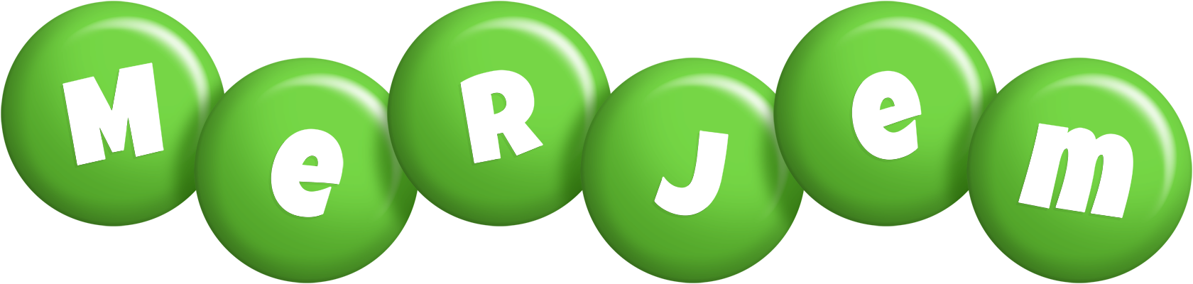 Merjem candy-green logo