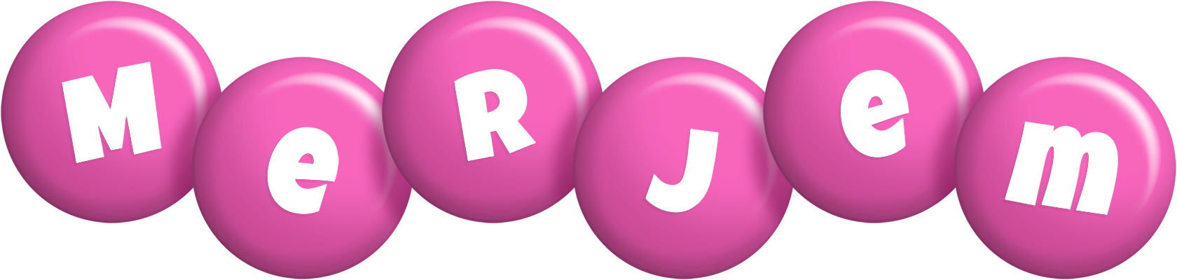 Merjem candy-pink logo