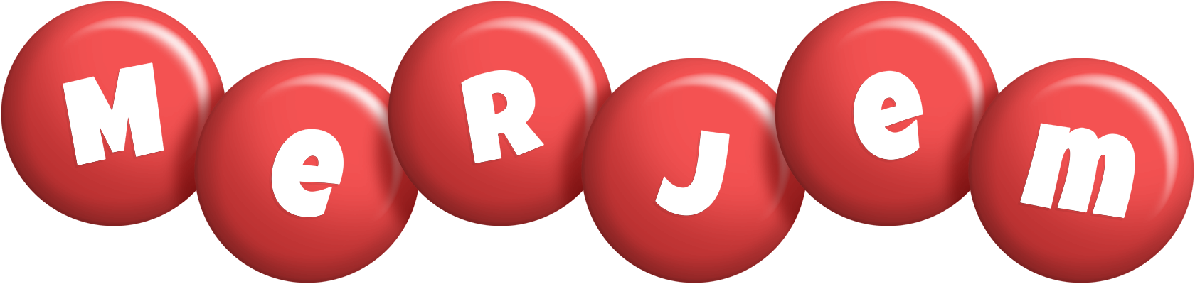 Merjem candy-red logo