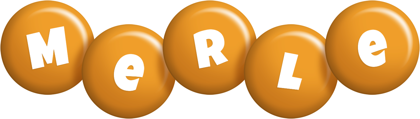 Merle candy-orange logo